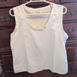 White Satin Tank